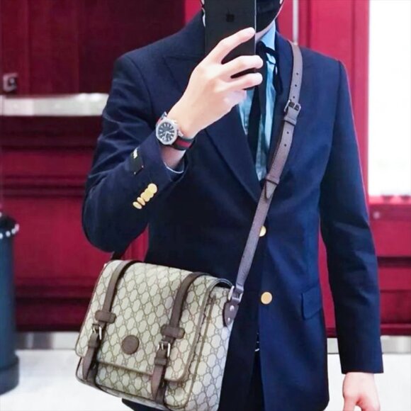 Gucci 658542 GG Supreme Messenger Bag - Picture 11 of 12